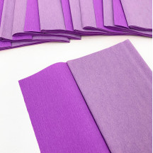 Double Sided Crepe Paper ~ Gloria Doublette from Germany ~ Lilac and Orchid